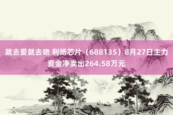 就去爱就去吻 利扬芯片（688135）8月27日主力资金净卖出264.58万元