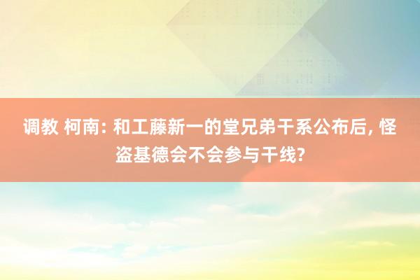 调教 柯南: 和工藤新一的堂兄弟干系公布后， 怪盗基德会不会参与干线?